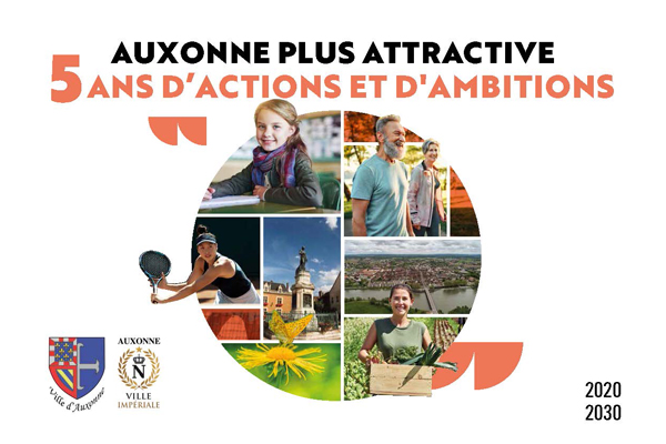Couverture Auxonne plus attractive 5 ans d’actions et d’ambitions