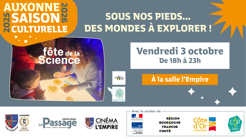 Fête de la Science : Sous nos pieds… des mondes à explorer !